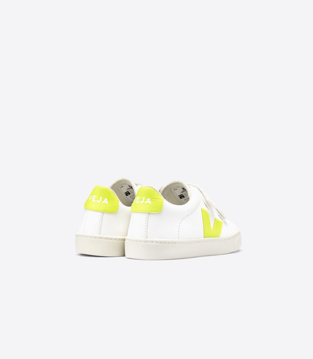 Tenis Veja Niños - Esplar Velcro Chromefree - Blancos - 354OHULGC